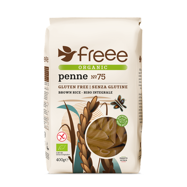 Freee Organic GF Brown Rice Pasta - Penne X 8 X 400g