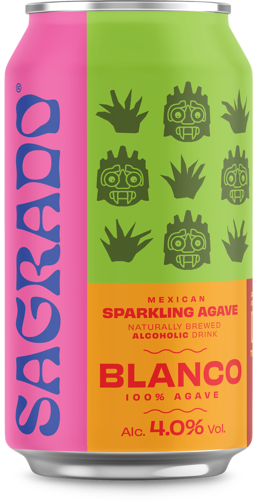 Sagrado Sparkling Agave Drink - Blanco 4% ABV X 12 X 330ml