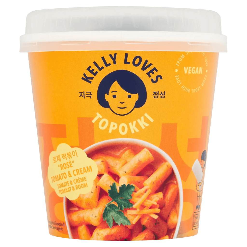 Kelly Loves Ready To Eat Topokki - Rosé Tomato And Cream X 6 X 141g