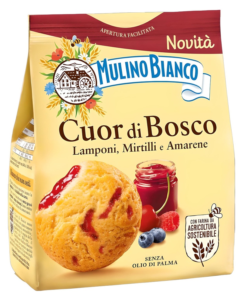 Mulino Bianco Italian Biscuits - Cuor Di Bosco X 12 X 300g