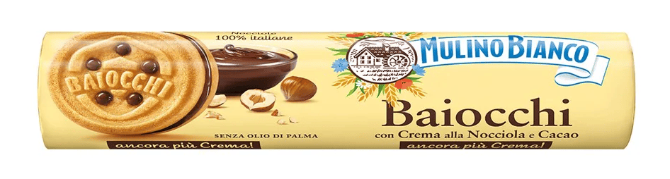 Mulino Bianco Italian Biscuits - Baiocchi Tubo X 12 X 168g
