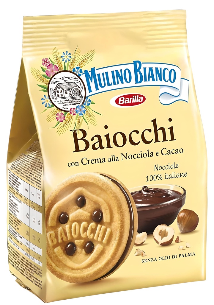 Mulino Bianco Italian Biscuits - Baiocchi Tubo X 12 X 168g