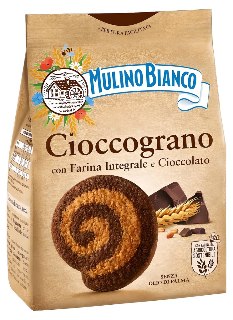 Mulino Bianco Italian Biscuits - Cioccograno X 12 X 330g