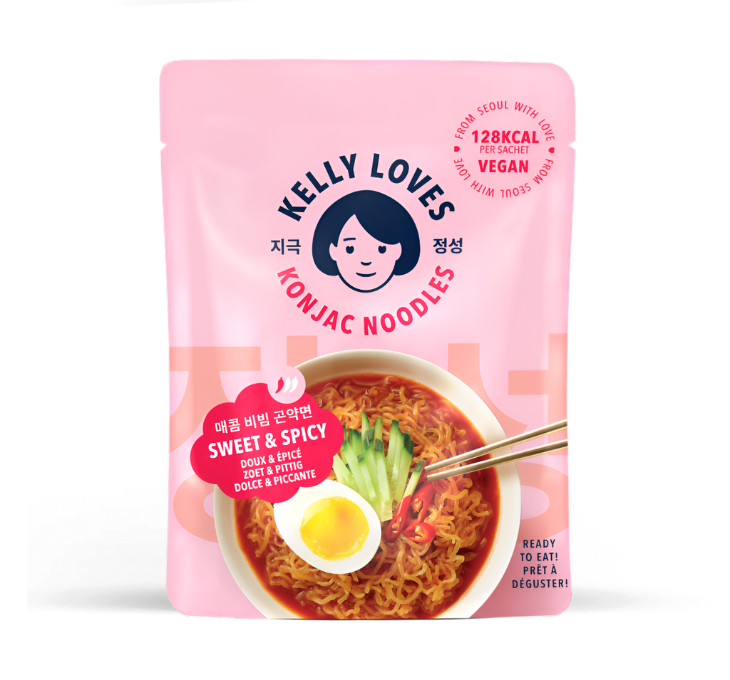 Kelly Loves Ready to Eat Noodles - Konjac Sweet & Spicy X 8 X 225g