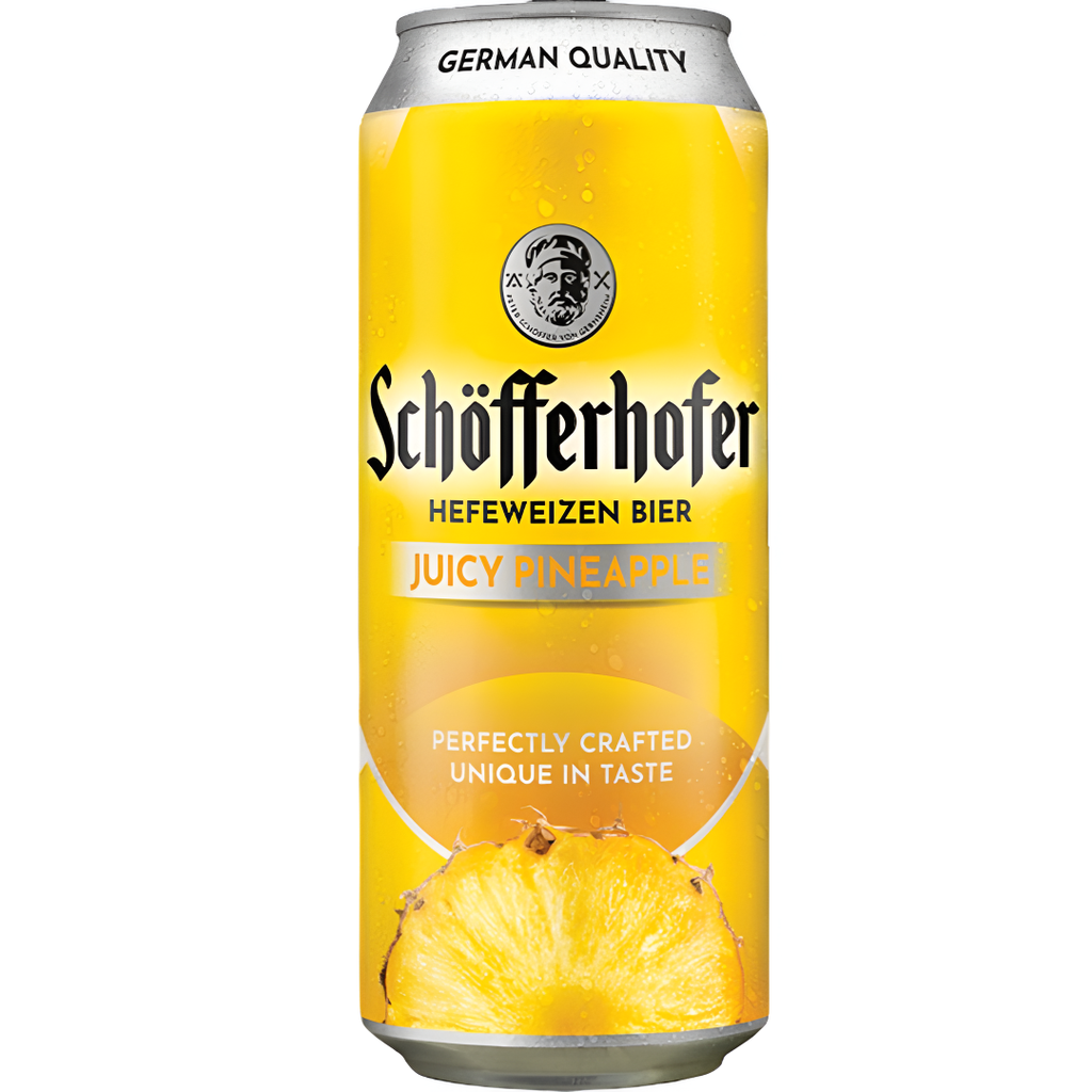 Schofferhofer Hefeweizen Beer - CAN Juicy Pineapple 2.5% ABV X 24 X 500ml