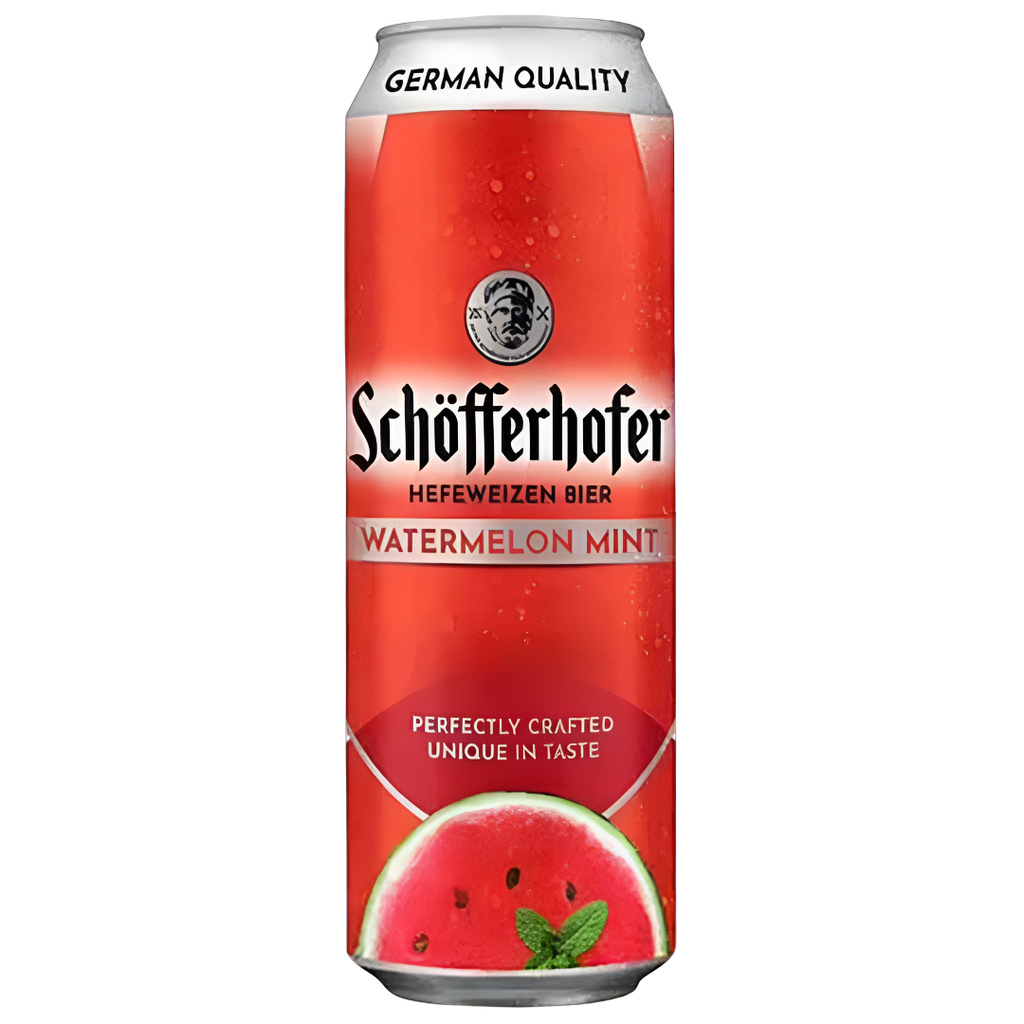 Schofferhofer Hefeweizen Beer - CAN Watermelon Mint 3% ABV X 24 X 500ml