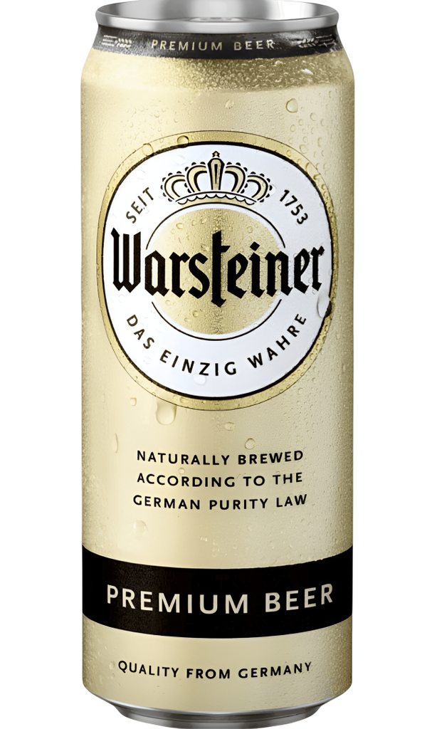 Warsteiner Beer - CAN Pilsner Lager 4.8% ABV X 24 X 500ml