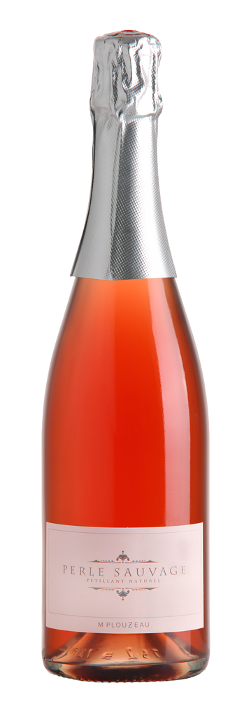 M Plouzeau Organic Sparkling Rose Wine - Perle Sauvage Rose Petillant Naturel Cabernet Franc Chinon Loire Valley NV 12.5% ABV FRANCE X 6 X 750ml