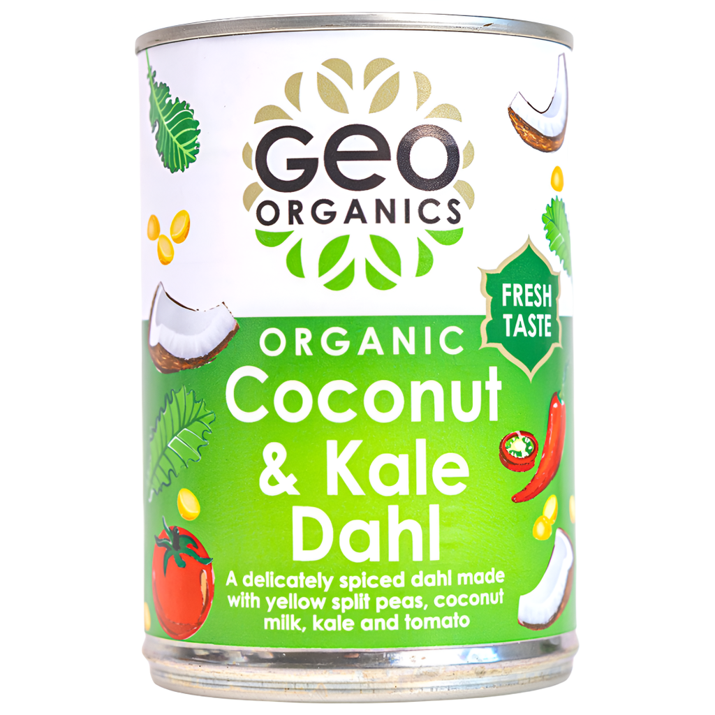 Geo Organics Vegan Ready Meals - Coconut And Kale Dahl X 6 X 400g