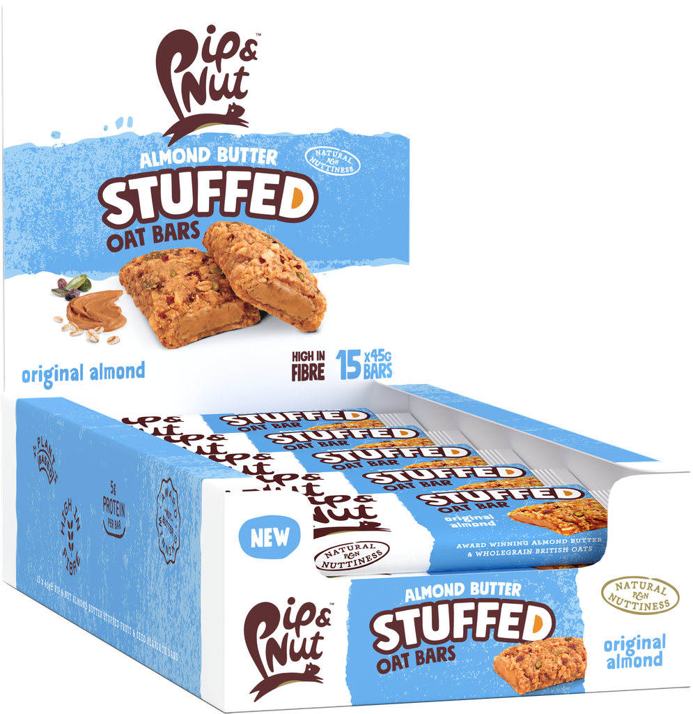 Pip and Nut Almond Butter Oat Bar - Original X 15 X 45g