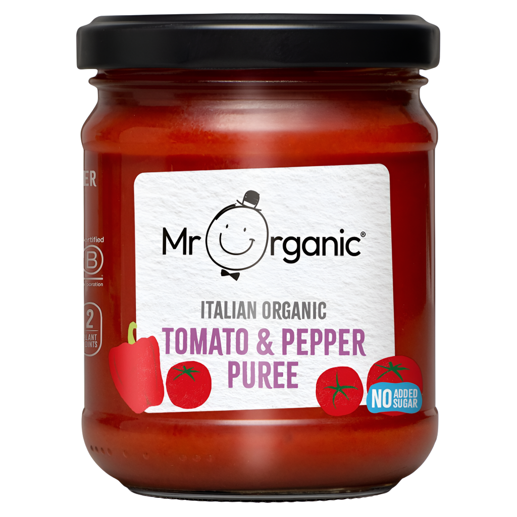Mr Organic Tomato Puree - With Pepper X 6 X 200g