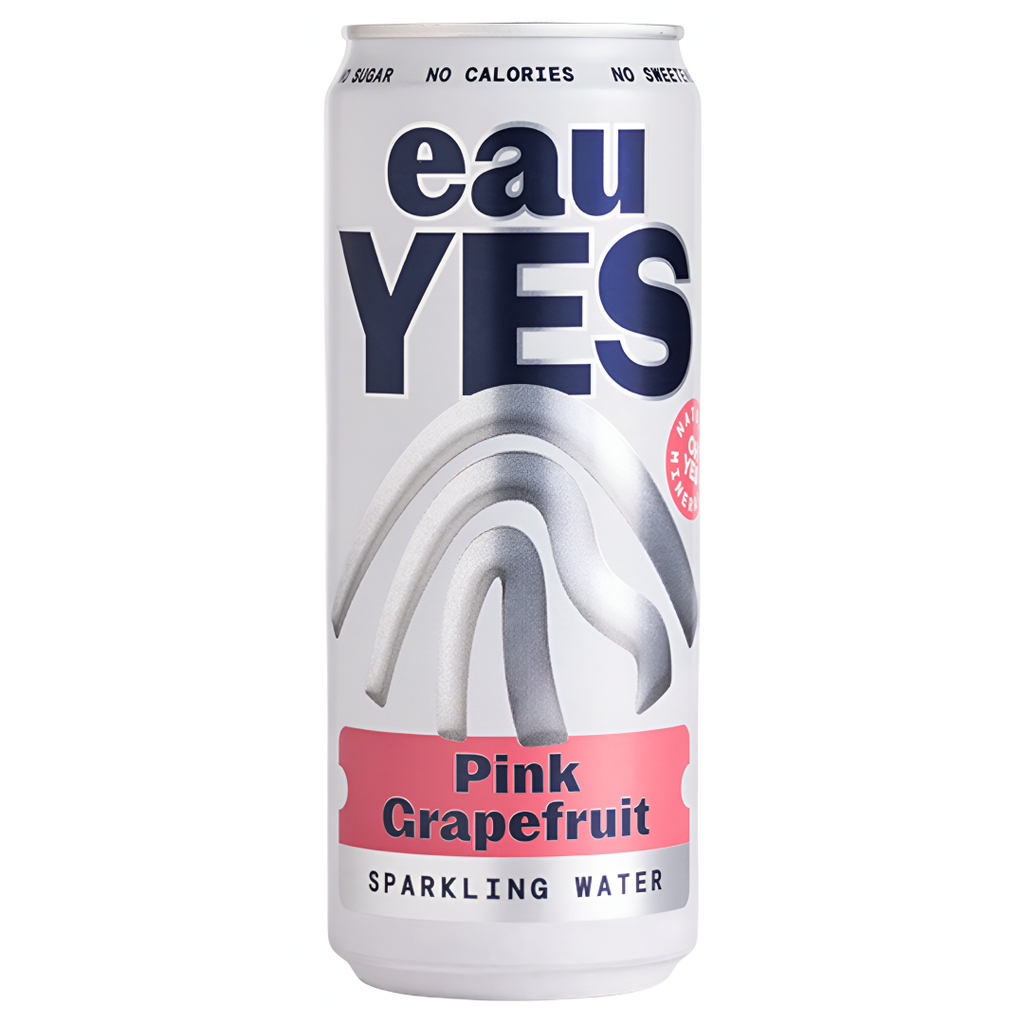 EauYes Sparkling Water - Pink Grapefruit X 12 X 330ml