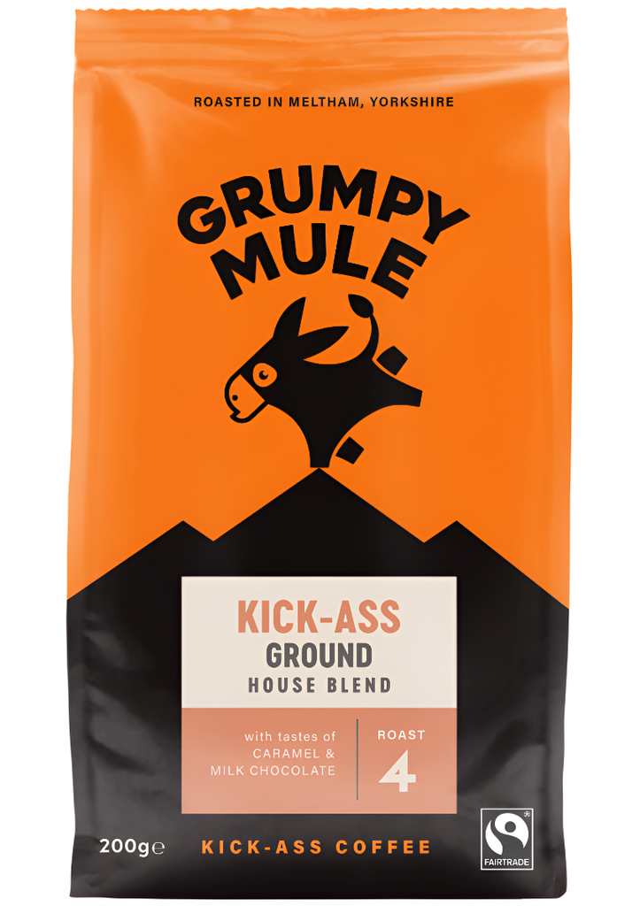 Grumpy Mule Coffee - GROUND Kick Ass House Blend X 6 X 200g