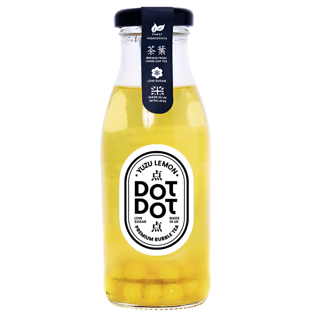 [15% OFF] Dot Dot Low Sugar Bubble Tea - BOTTLE Yuzu Lemon X 12 X 250ml