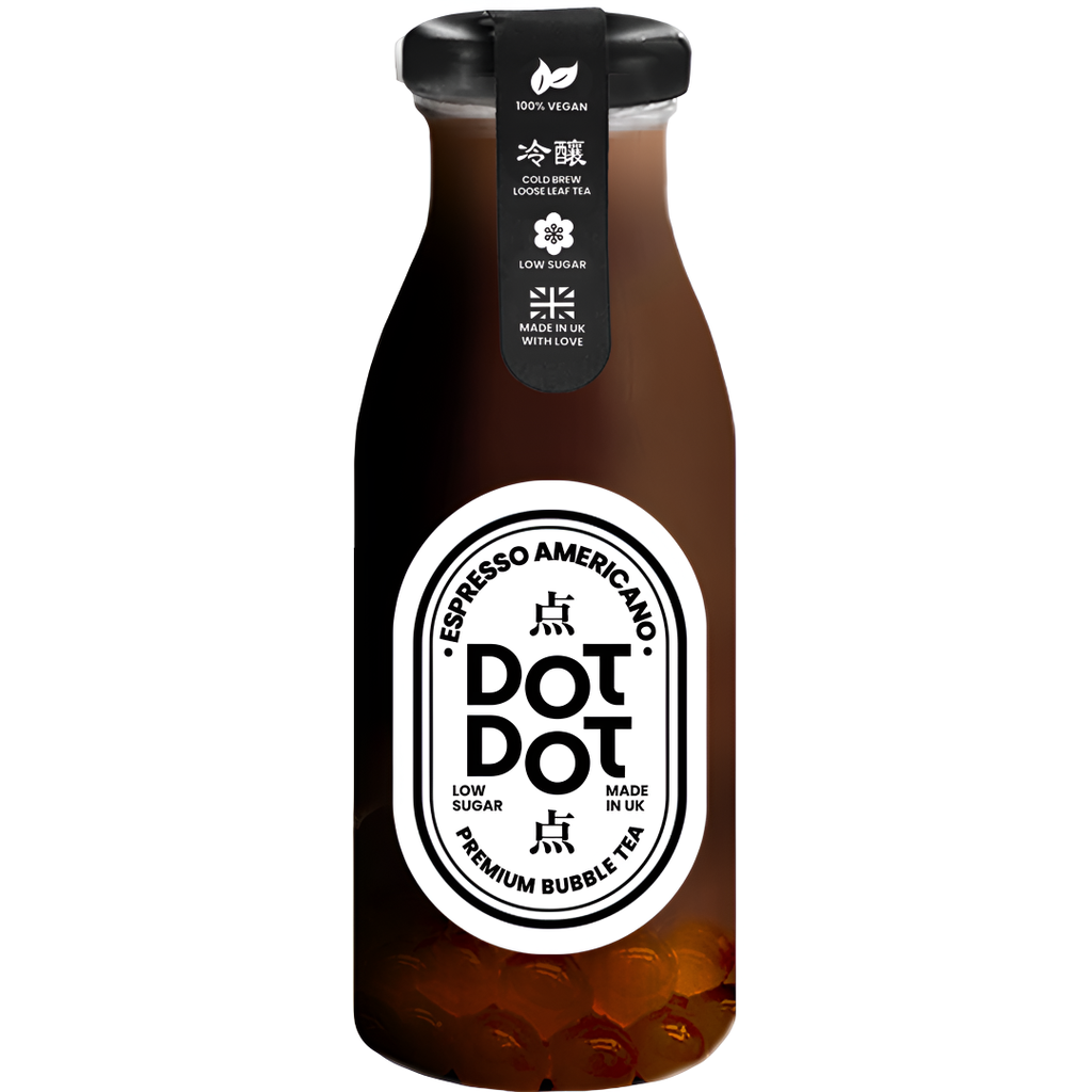 Dot Dot Low Sugar Bubble Tea - BOTTLE Cold Brew Americano X 12 X 250ml