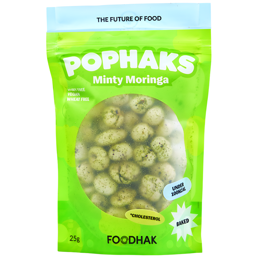 Foodhak Flavoured Foxnut - Minty Moringa X 24 X 25g
