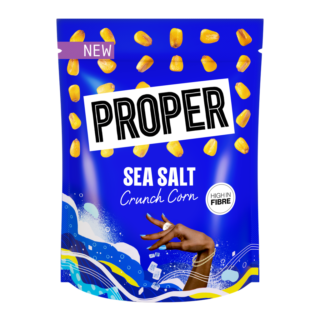 Proper Crunchy Corn Snack - Sea Salt X 8 X 125g