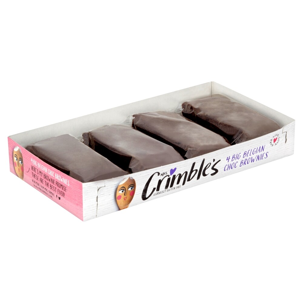 Mrs Crimbles Brownies - Belgian Chocolate 4pc 190g