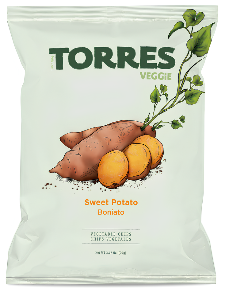 Torres Veg Crisps - MEDIUM Sweet Potato X 15 X 90g