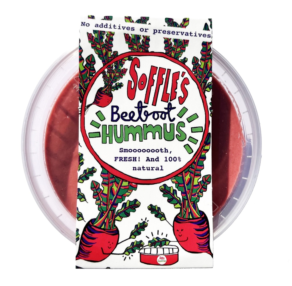 Soffles Houmous - All Natural Beetroot 170g