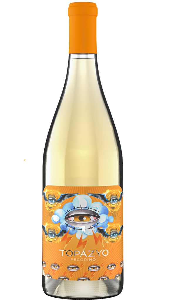 Gobbi Mannocchi Organic White Wine - Topazyo Pecorino Falerio 2024 DOC Marche 13% ABV X 6 X 750ml ITALY