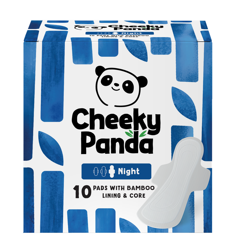 Cheeky Panda Bamboo Sanitary Pads - Night 10pc