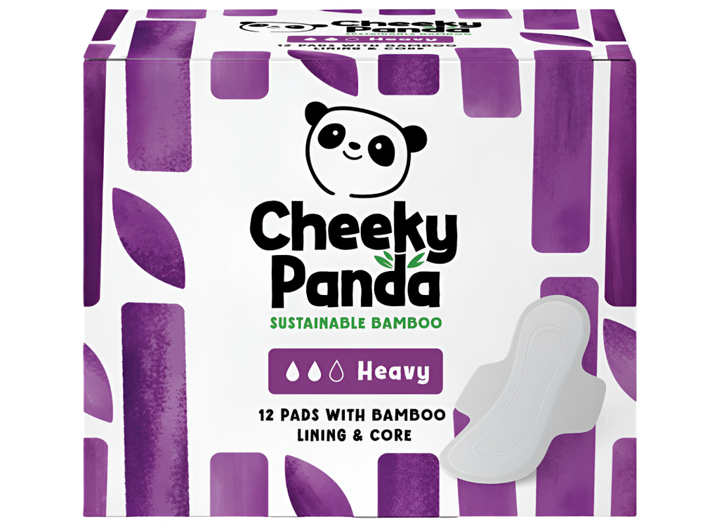 Cheeky Panda Bamboo Sanitary Pads - Heavy 12pc