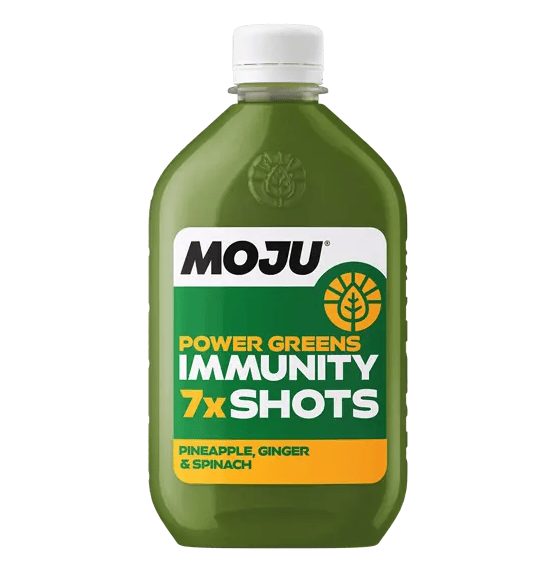 MOJU Health Shots - LARGE BOTTLE Power Greens ImmunityX 8 X 420ml