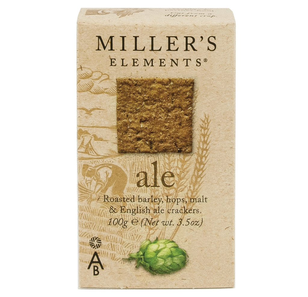 Millers Elements Crackers - Ale X 12 X 100g