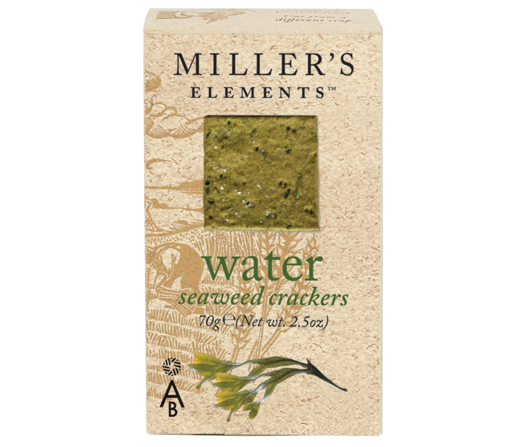 Millers Elements Crackers - Water Seaweed X 12 X 100g