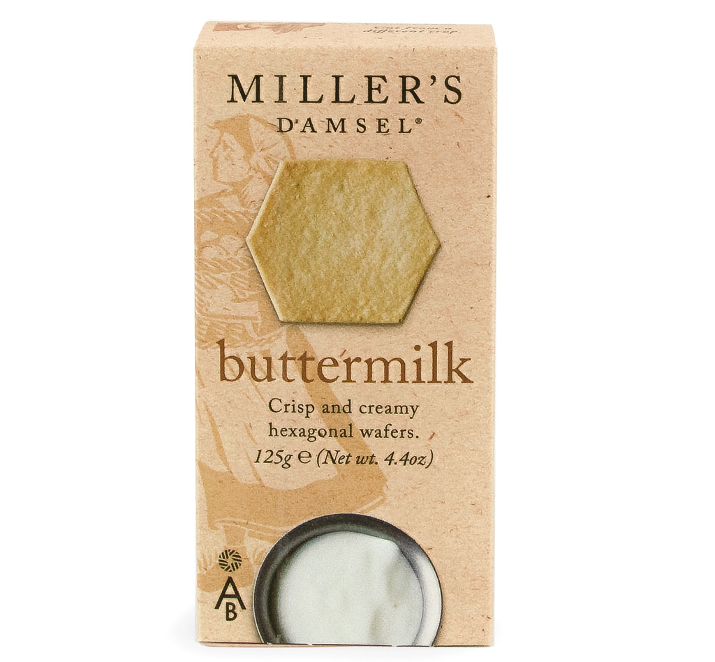 Millers Damsel Wafer Crackers - Buttermilk X 6 X 125g