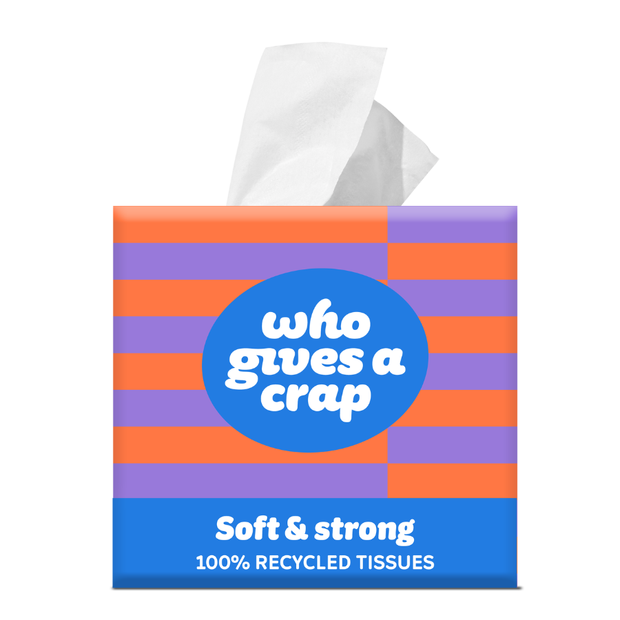 [15% OFF] Who Gives A Crap Facial Tissue - Soft and Strong 56 Sheets