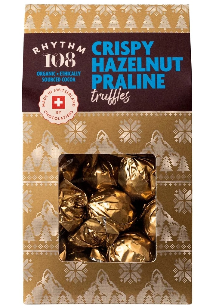 Rhythm 108 XMAS Gift Box - Crispy Hazelnut Praline Truffles 144g
