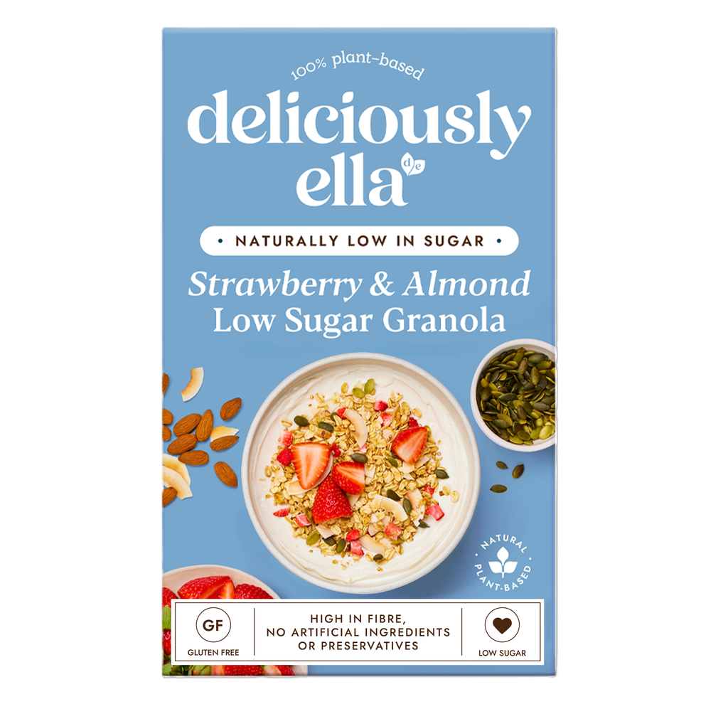 Deliciously Ella Granola - Low Sugar Strawberry and Almond X 6 X 380g