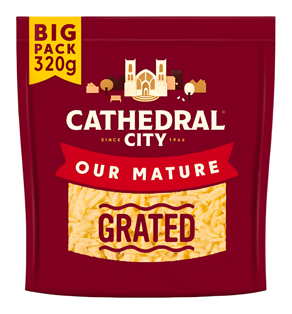 Cathedral City Grated Cheddar - Mature 320g
