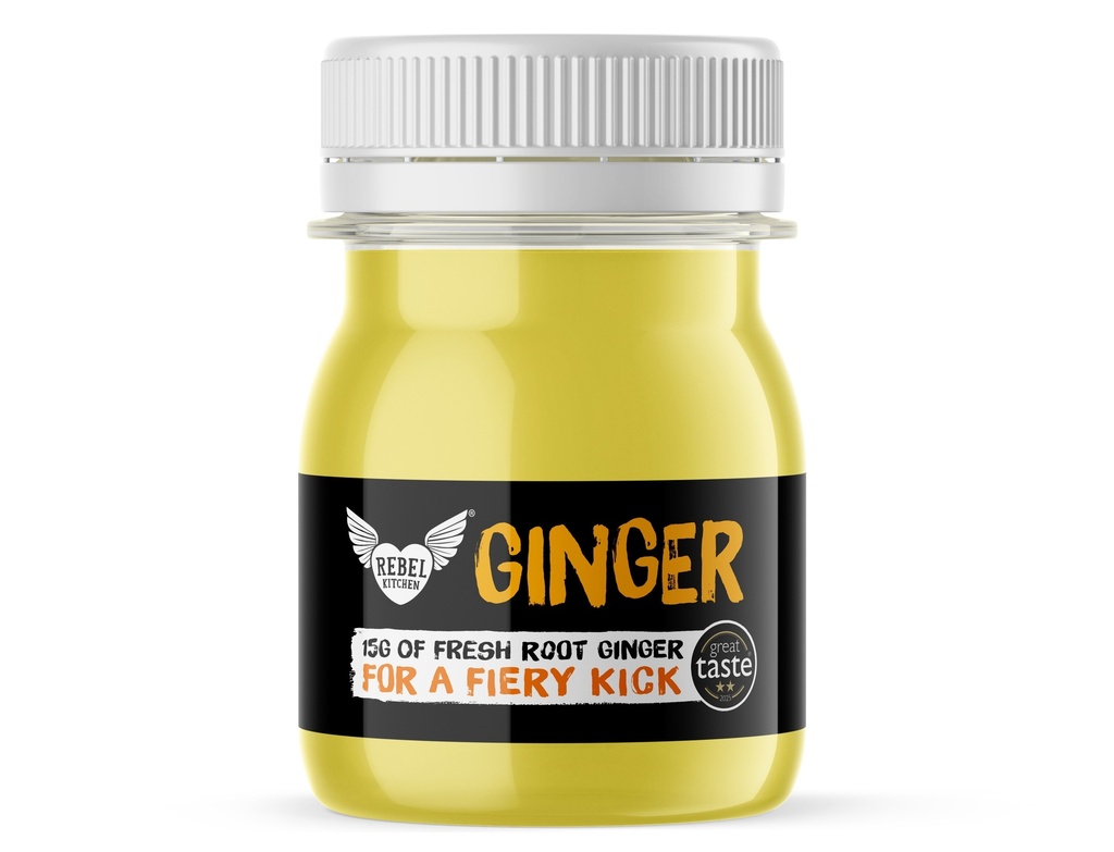 Rebel Kitchen Cold Press Shots - SMALL Ginger X 12 X 60ml