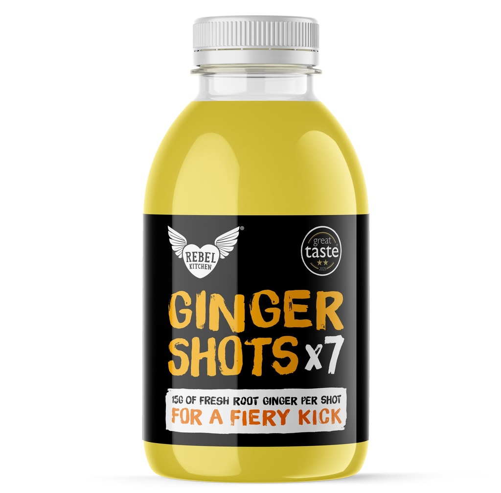 Rebel Kitchen Cold Press Shots - LARGE Ginger X 6 X 420ml