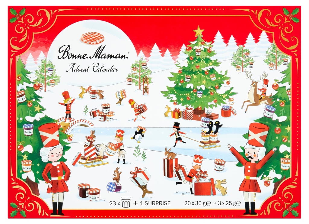Bonne Maman Advent Calendar - Spreads Compotes and Honey (24x30g)