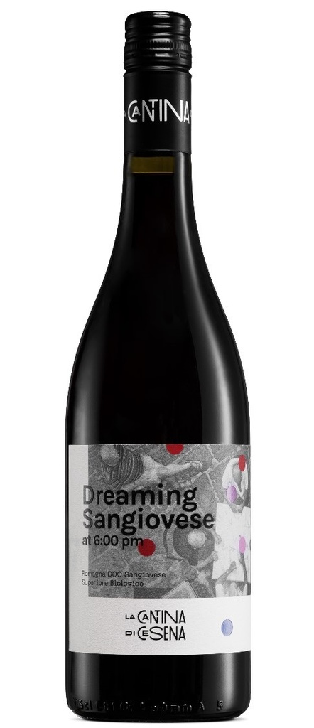 La Cantina di Cesena Organic Red Wine - Dreaming Sangiovese Superiore 2024 DOC Romagna 13% ABV X 6 X 750ml ITALY 