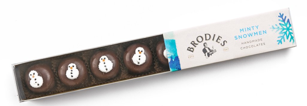 [PRE-ORDER] Brodies Chocolate XMAS - Minty Snowmen 95g