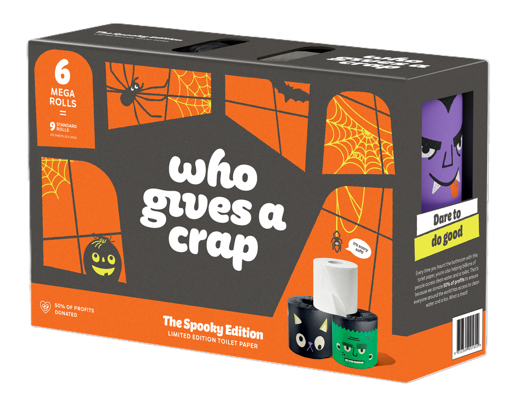 Who Gives A Crap Toilet Tissue - Extra Soft The Spooky Limited Edition 6 Mega Rolls