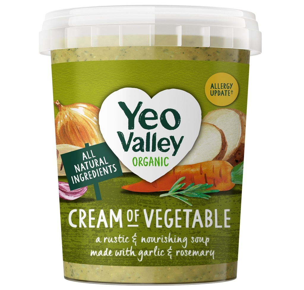 [20% OFF] Yeo Valley Organic Soup - Creamy Vegetable with Garlic and Rosemary 400g