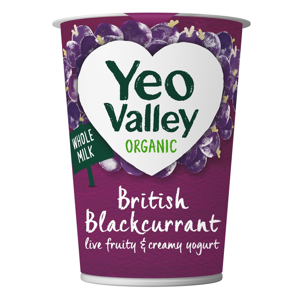 Yeo Valley Organic Fruit Yoghurt - British Blackcurrant 450g
