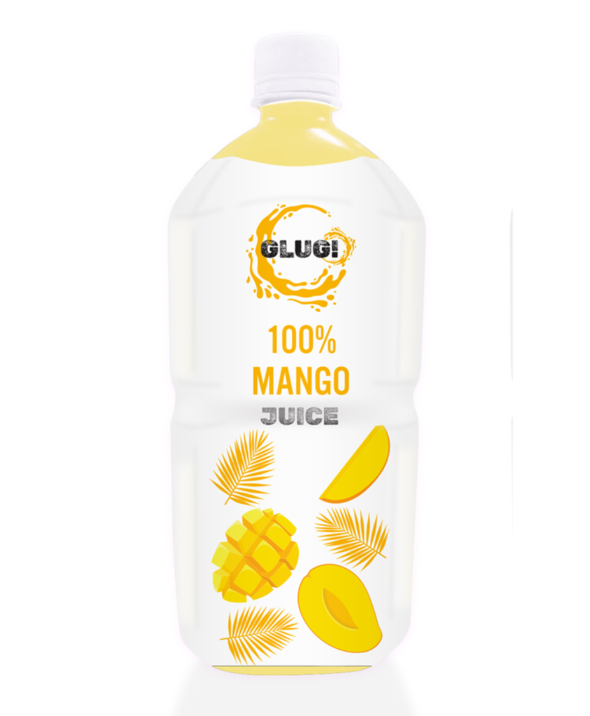 [10% OFF] Glug 100% Natural Fruit Juice - LARGE Mango X 6 X 1L