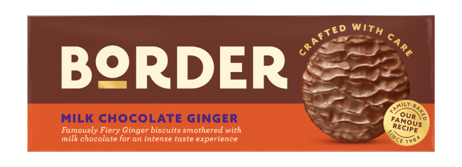 Border Biscuits - Milk Chocolate Ginger X 14 X 150g