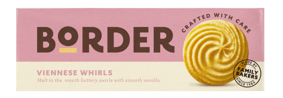 Border Biscuits - Vanilla Viennese Whirls X 12 X 145g