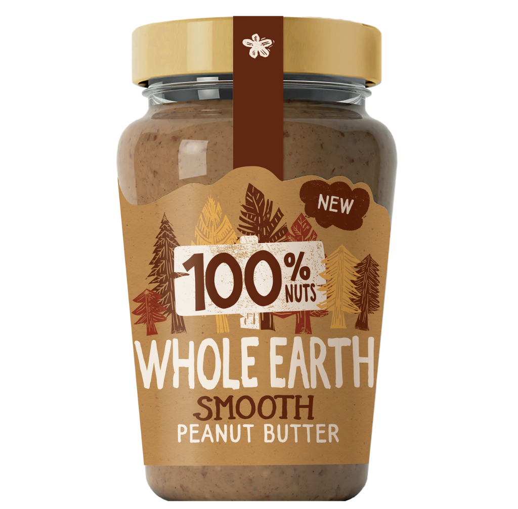 Whole Earth Peanut Butter - Original Smooth 100% X 6 X 340g