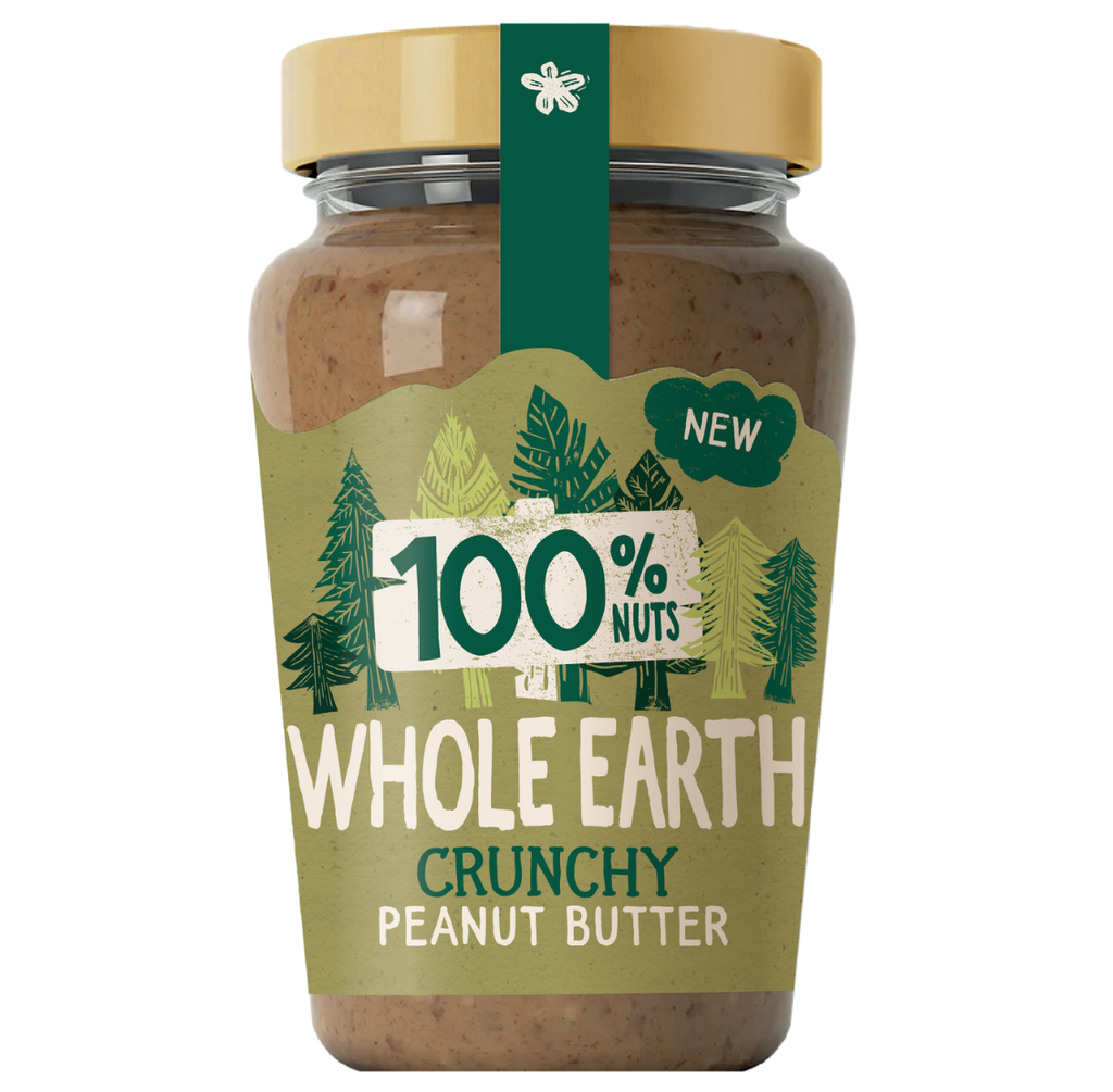 Whole Earth Peanut Butter - Original Crunchy 100% X 6 X 340g