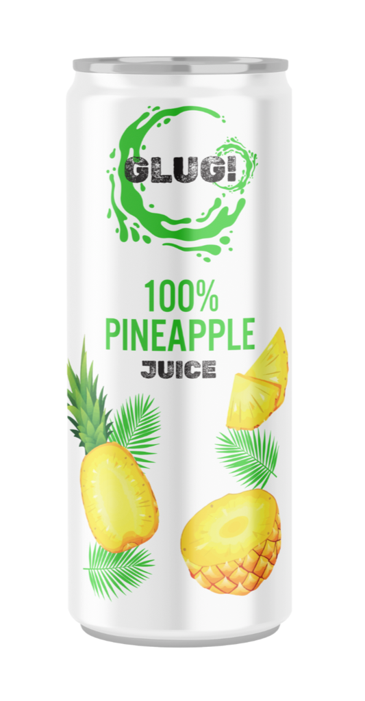 Glug 100% Natural Fruit Juice - Pineapple X 12 X 320ml