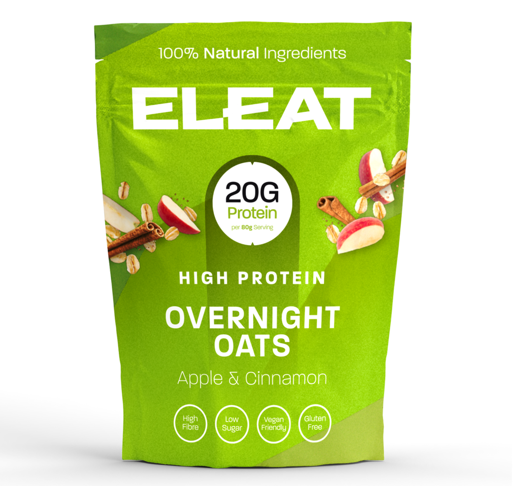 Eleat High Protein Overnight Oats - Apple and Cinnamon X 5 X 400g